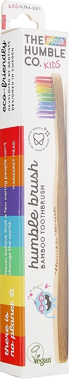 Kids Bamboo Toothbrush "Rainbow", ultra-soft - The Humble Co. Kids Ultra-Soft Toothbrush — photo N7