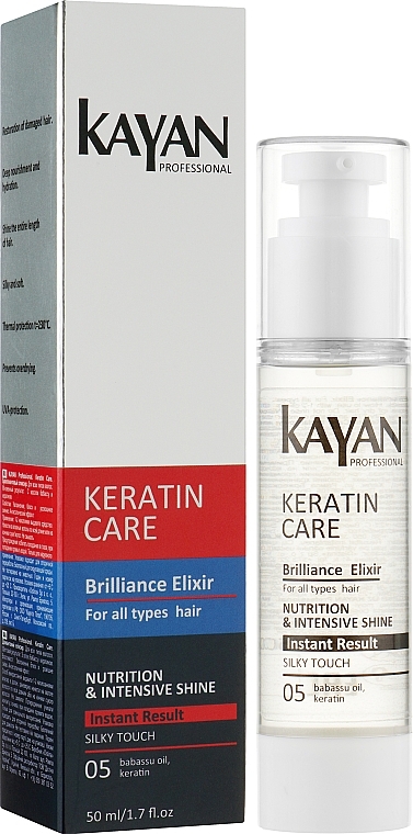 Brilliance Elixir for All Hair Types - Kayan Professional Keratin Care Brilliance Elixir — photo N2