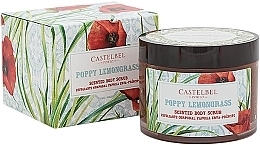 Fragrances, Perfumes, Cosmetics Poppy & Lemongrass Body Scrub - Castelbel Smoothie Poppy Lemongrass Body Scrub