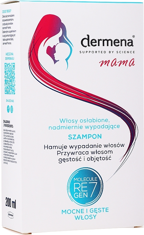 Anti Severe Loss Strengthening Shampoo for Weak Hair - Dermena Mama Shampoo — photo N2