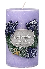 Fragrances, Perfumes, Cosmetics Decorative Candle, 7x11.5 cm, cylinder - Artman Garden Lavender Candle