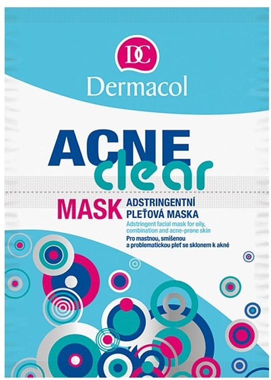 Soothing Mask for Oily, Combination and Problem Prone Skin - Dermacol Acne Clear Mask — photo N1