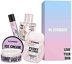 Fragrances, Perfumes, Cosmetics Set - Mr.Scrubber Sweet Ice Cream (lip/balm/5g + lip/scrub/50ml + h/cr/50ml + sanitizer/30ml)