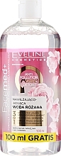 3-in-1 Rose Micellar Water - Eveline Cosmetics Facemed+ — photo N3