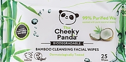 Fragrances, Perfumes, Cosmetics Coconut Makeup Remover Wipes - The Cheeky Panda Bamboo Cleansing Facial Wipes
