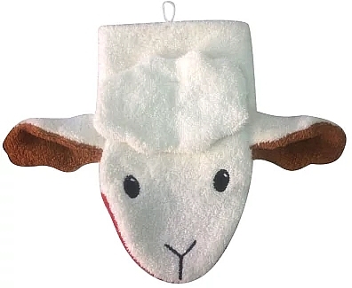 Kids Puppet Bath Sponge 'Stella the Sheep', large - Fuernis Wash Glove — photo N6