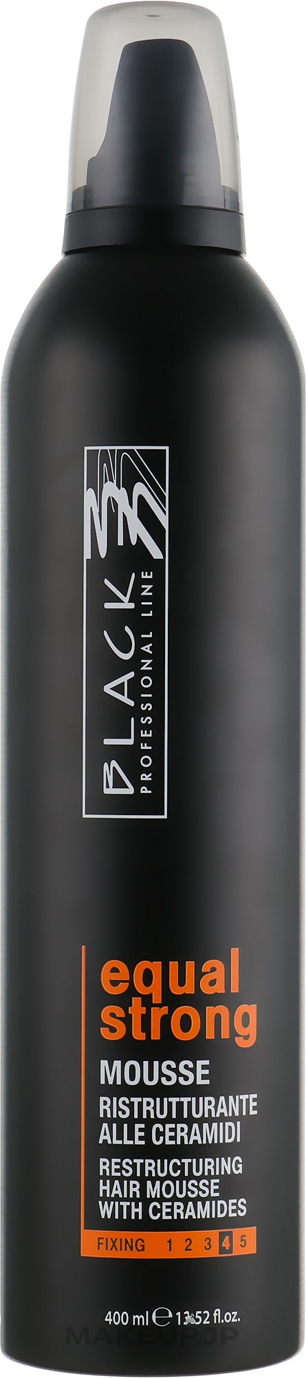 Repair Strong Hold Mousse - Black Professional Line Mousse Equal Fissaggio Forte — photo 400 ml