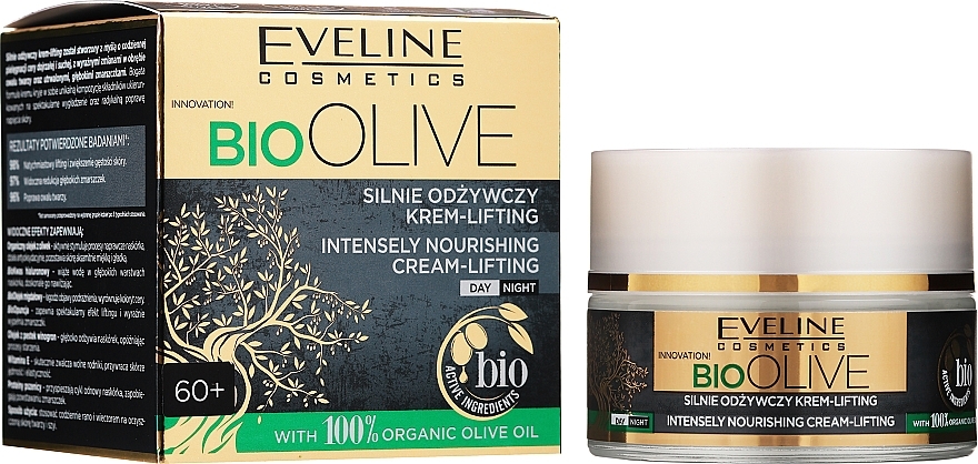 Intensive Nourishing Lifting Face Cream - Eveline Cosmetics Bio Olive Intensely Nourishing Cream-lifting — photo N3