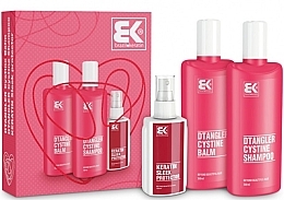 Set - Brazil Keratin Dtangler Cystine (sh/300ml + balm/300ml + spray/100ml) — photo N10