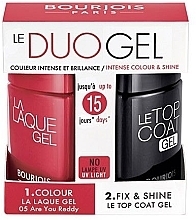 Fragrances, Perfumes, Cosmetics Set - Bourjois Le Duo Gel 05 Are Yor Ready + Gel Top Coat