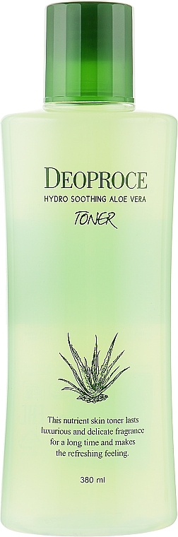 Moisturizing Anti-Wrinkle Aloe Vera, Hyaluronic Acid & Herbal Toner - Deoproce Hydro Soothing Aloe Vera Toner — photo N1