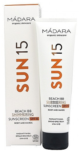 Body Sun Cream - Madara Cosmetics Sun15 Beach BB Shimmering Sunscreen SPF15 — photo N3