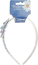 Hair Hoop with Leaf 27581, light blue - Top Choice — photo N1