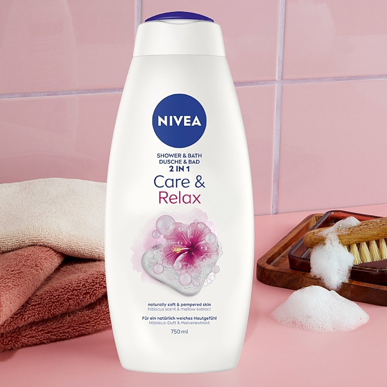 Shower Gel 2 in 1 - NIVEA Shower & Bath Care & Relax — photo N3