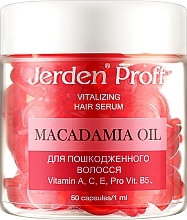 Fragrances, Perfumes, Cosmetics Regenerating Capsule Serum for Damaged Hair - Jerden Proff Vitalizing Hair Serum Macadamia Oil