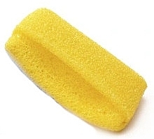 Body Sponge with Soap Pocket, yellow - Sanel — photo N1