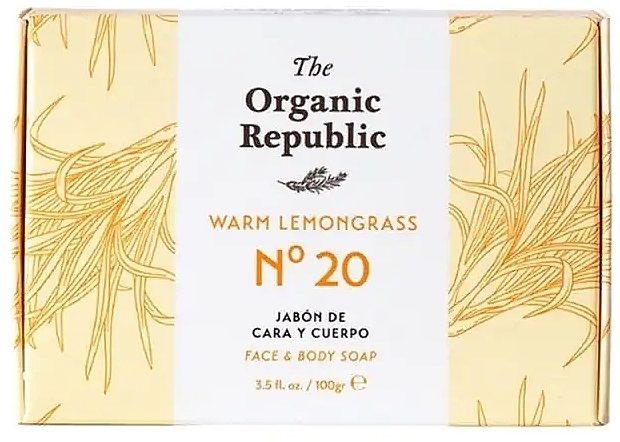 Soap - The Organic Republic Lemongrass Face Body Soap — photo N1