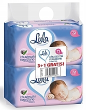 Baby Wet Wipes with Allantoin, 4x72 pcs - LULA — photo N2