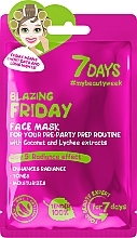 Face Mask for Your Pre-Party Prep Routine "Blazing Friday" - 7 Days Blazing Friday — photo N1