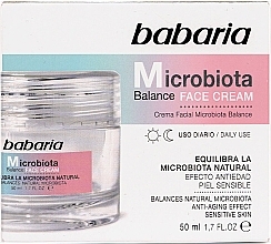 Fragrances, Perfumes, Cosmetics Balancing Face Cream - Babaria Microbiota Balance Cream