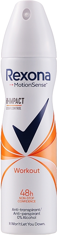 Deodorant Spray - Rexona Motionsense Workout Hi-impact 48h Anti-perspirant — photo N1