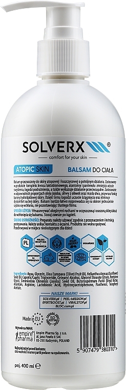 Body Balm - Solverx Atopic Skin Body Balm — photo N9