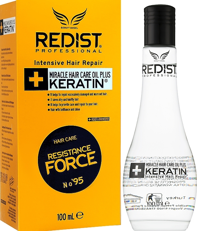 Keratin Hair Oil - Redist Professional Keratin Miracle Oil — photo N3