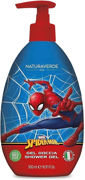 Spiderman Shower Gel for Kids - Naturaverde Kids Spider Man Shower Gel — photo N1