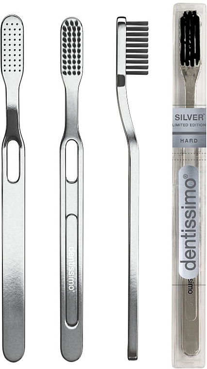 Toothbrush, hard - Dentissimo Hard Silver — photo N15