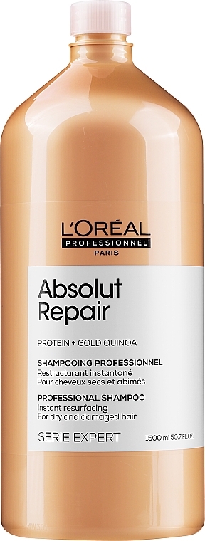 Hair Shampoo - L'Oreal Professionnel Absolut Repair Gold Quinoa +Protein Shampoo — photo N6