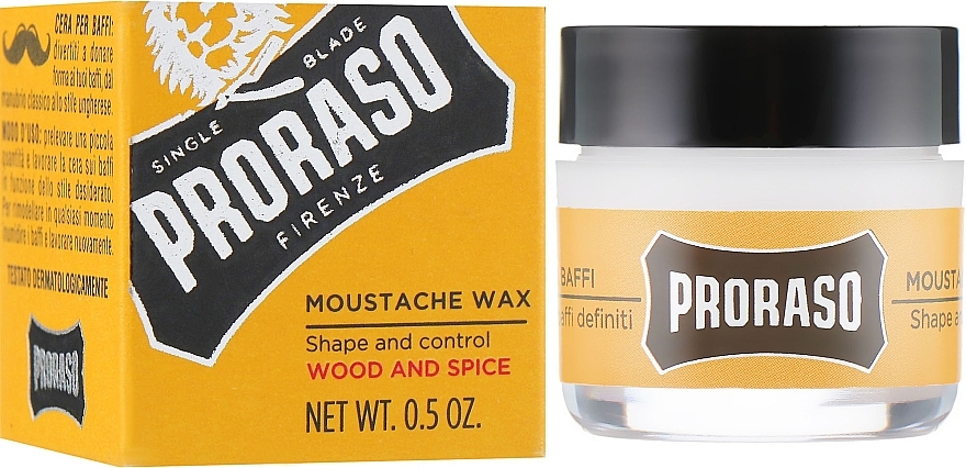 Mustache Wax - Proraso Moustache Wax Wood & Spice — photo N1