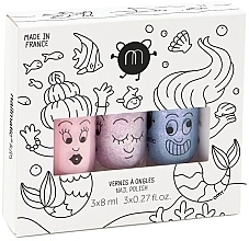 Fragrances, Perfumes, Cosmetics Set - Nailmatic Mermaid Kids Set (nail/polish/3x8ml)