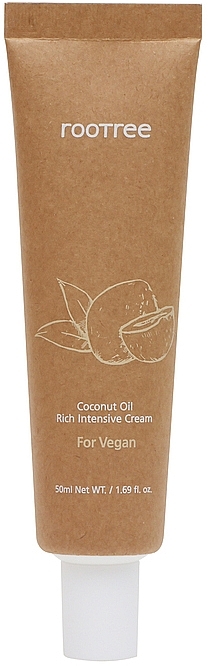 Coconut Oil Intensive Face Cream - Rootree Coconut Oil Rich Intensive Cream — photo N1