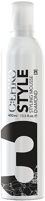 Strong Hold Hair Styling Foam with Lychee Extract "Diamond" - C:EHKO Style Styling Mousse Diamond — photo N3