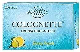 Maurer & Wirtz 4711 Remix Cologne Fresh Lemon - Perfumed Wipe — photo N5