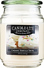 Fragrances, Perfumes, Cosmetics Scented Candle in Glass - Candle-Lite Company Creamy Vanilla Swirl Candle