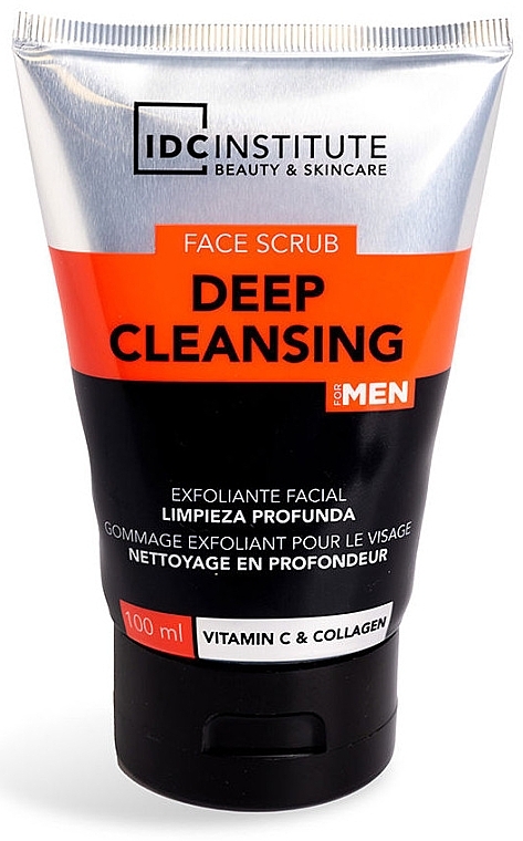 Men Face Scrub - IDC Institute Deep Cleansing Vitamin C & Collagen Men Face Scrub — photo N1