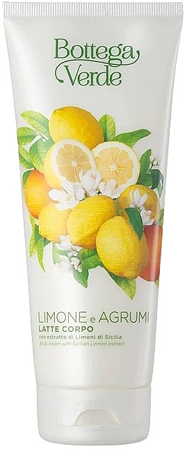 Body Cream with Sicilian Lemon Extract - Bottega Verde Lemon And Citrus Body Cream — photo N1