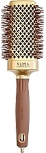 Thermal Brushing, 50 mm - Olivia Garden Expert Blowout Straight Wavy Bristles Gold & Brown — photo N1