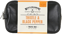 Set - Scottish Fine Soaps Mens Grooming Thistle & Black Pepper Travel Bag (sh/gel/75ml + f/wash/75ml + a/sh/balm/75ml + f/cr/75ml + towel + bag) — photo N6