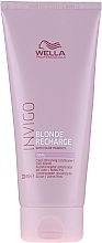 Fragrances, Perfumes, Cosmetics Tinted Conditioner for Cool Blonde - Wella Professionals Invigo Blonde Recharge Conditioner For Cool Blonde