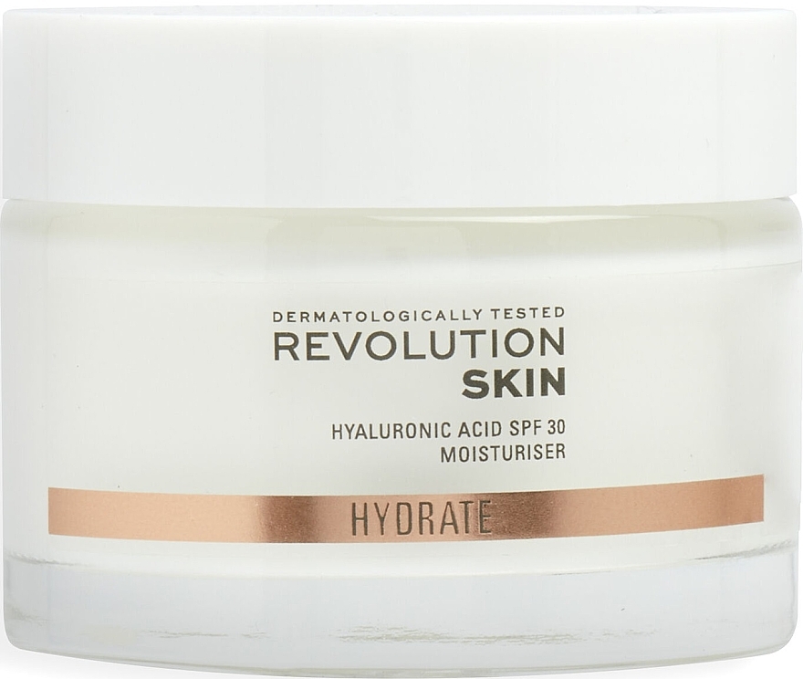 Hyaluronic Acid Moisturizing Cream - Revolution Skin Hyaluronic Acid SPF 30 Moisturiser — photo N1