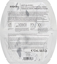 Soothing Facial Mask - 111Skin Anti Blemish Bio Cellulose Facial Mask — photo N3