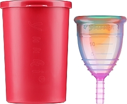 Menstrual Cup, size S + disinfection container - Yuuki Rainbow Jolly Small 1 — photo N24