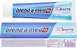 Fragrances, Perfumes, Cosmetics Toothpaste "Fresh Cool" - Blend-a-med 3D White Fresh Cool Water Toothpaste