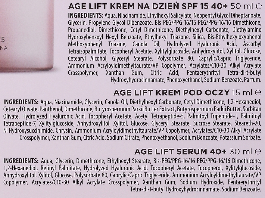 Set - Iwostin Age Lift (f/cr/50ml + eye/cr/15ml + serum/30ml) — photo N3