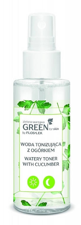 Cucumber Watery Toner - Floslek Green Gentle Make-up Remover — photo N1