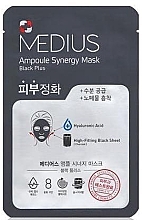 Fragrances, Perfumes, Cosmetics Face Mask - Medius Ampoule Synergy Mask Black Plus