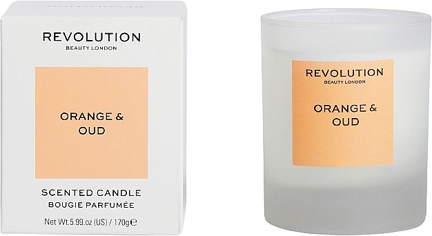 Orange & Oud Scented Candle - Makeup Revolution Orange & Oud Scented Candle — photo N1