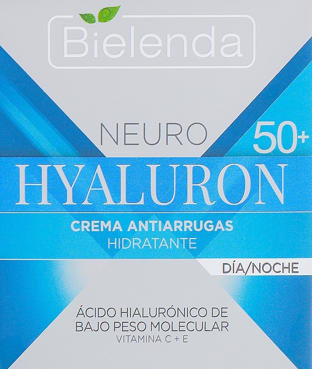 Moisturizing Anti-Wrinkle Cream 50+ - Bielenda Neuro Hialuron Hydrating Anti-wrinkle Face Cream — photo N2